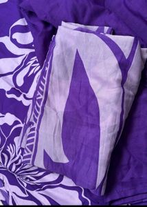Vibrant Purple Floral Kurta Set with Dupatta