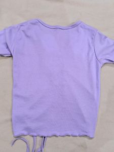 Women's Korean Drawstring Crop Top
