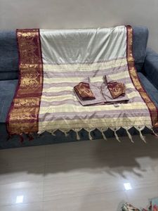 kanjivaram saree with blouse