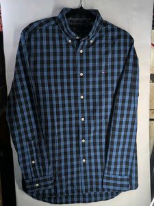 NEW TOMMY HILFIGER Checks Regular Fit Cotton Shirt