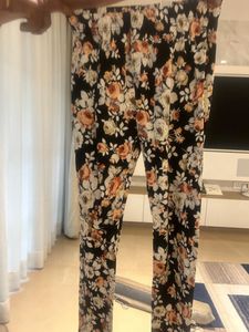 Floral Print Tights