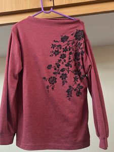 Floral Print Long Sleeve Top - S