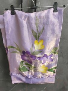 Beautiful Lilac Floral Saree