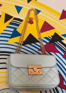 Charles & Keith ALVA quilted sling - Sea salt blue