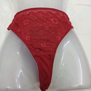 🪔 Lace Trim Thong Panty