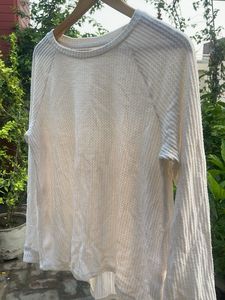 Cozy Waffle Knit Long Sleeve Top