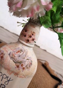 Decoupage Bottle Art