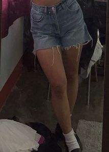 ZARA Straight Denim Bermuda Shorts