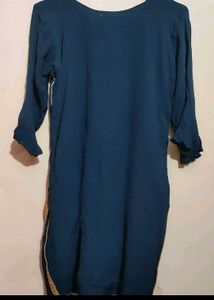 Sea🌊Blue Sharara Suit With Dupatta 34 Bust
