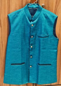 Stylish Blue Ethnic Jacket