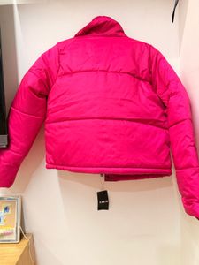 Shein Hot Pink Puffer Jacket