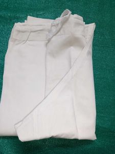 Classic White Straight Leg Trousers