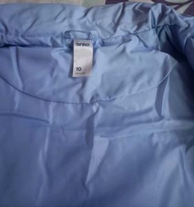 Light Blue Puffer Vest winter jacket 695