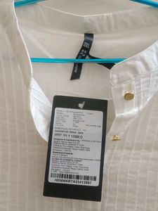Never worn Elegant White Cotton Kurta