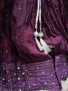 festive top and lehanga skirt