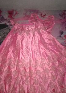 Beautiful Pink Embroidered Lehenga Choli Set