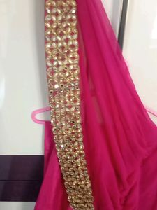 Rose Pink Plazo And Dupatta