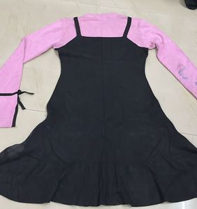 Cute Black Layered Dress