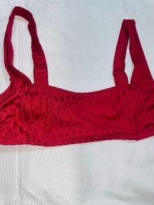 Red unique Bra