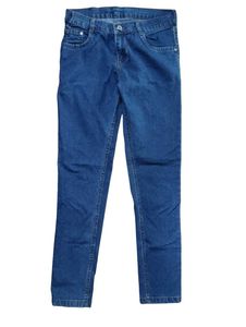 High Waisted Blue Skinny Jeans