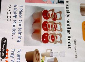 kulfi moulds - set of 6