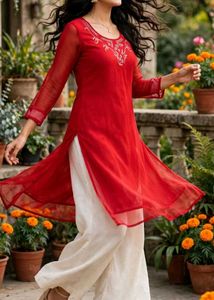 Elegant Red Kurta only