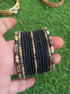 Elegant Glass Bangles Set