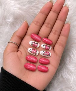 Handcrafted Butterfly Press-On Nails