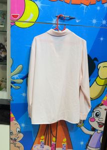 Elegant Pink scarf shirt