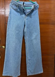 Classic Blue Wide-Leg Jeans