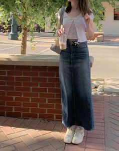 Denim Maxi Skirt