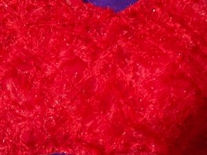 Vibrant Red Textured Blouse