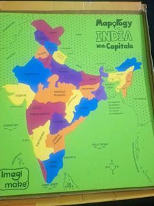 Mapology India Map Puzzle &amp; Flashcards