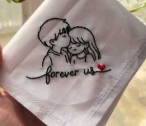 Forever Close – Embroidered Handkerchief