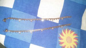 Elegant Anklets with Bells &amp; Stones - payal
