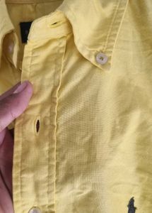 Yellow Polo Ralph Lauren Button-Up Shirt