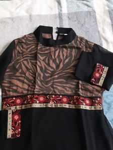High Neck Branded Kurti Georgett