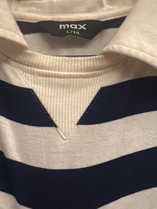 Striped Cropped Rugby Shirt