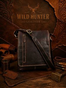Wild Hunter Leather Crossbody Bag