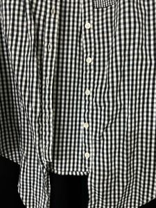 Chic Gingham Cold Shoulder Top
