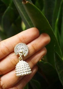 White Peacock Jhumka