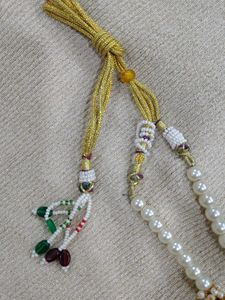 Maroon Beaded Necklace