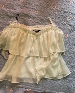 Flowy Ruffled Off-Shoulder Top
