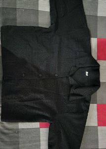 Black women's short length shirt