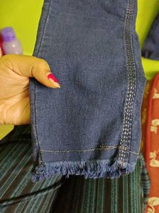 High Waisted Blue Denim Jeans