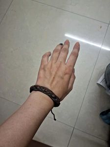 y2k Braided Leather Bracelet