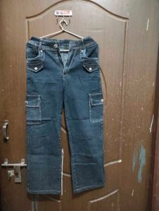 Combo Stylish Faded Blue/ Grey Cargo jeans