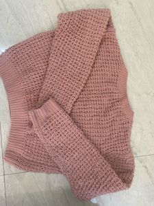 cute baby pink knitted pullover/jumper