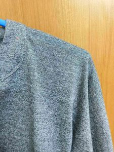Grey Melange 3/4 Sleeve Top