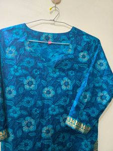 Cotton Kurti Skirt Set New Without Tag